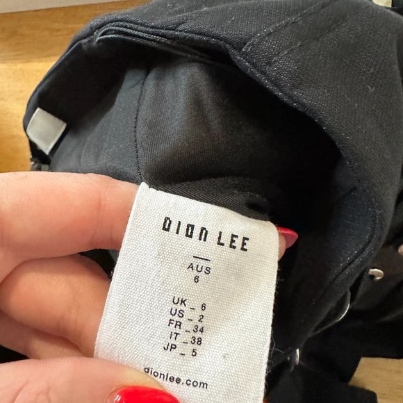 Dion Lee Lace Slider Bustier Corset Cropped Top & Skirt Set Buckle Detail Black - Picture 5 of 16